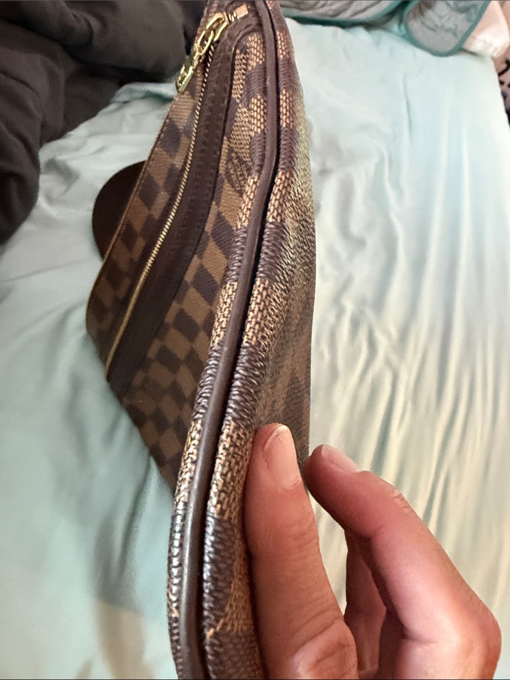 Louis Vuitton Brown Damier Ebene Pochette Bosphore Shoulder Bag - Picture 9 of 11